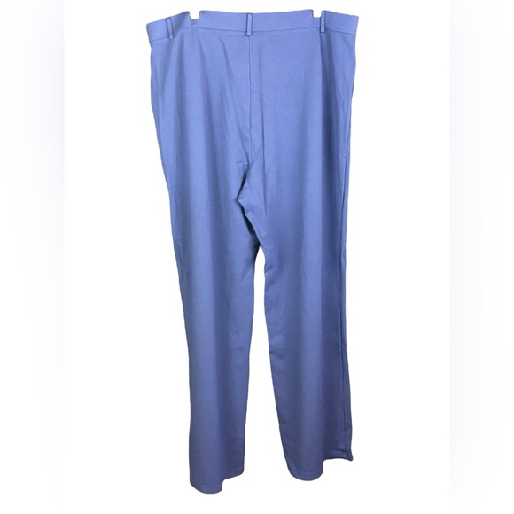 Ashley Stewart Navy Wide Leg Pull On Pants with Pockets (Size 24) - Picture 2 of 3